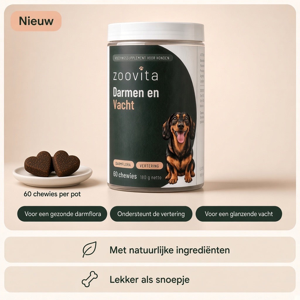 Zoovita Probiotica - Darmen & Vacht – 60 chewies